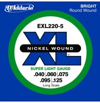 D'ADDARIO EXL220-5 40-125 strune za 5-strunsko bas kitaro